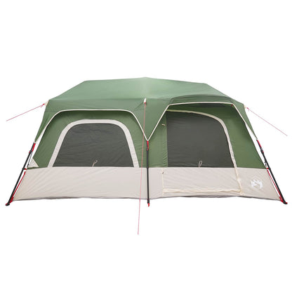Instant Tent Green 10-Person 185T Polyester with PU Coating