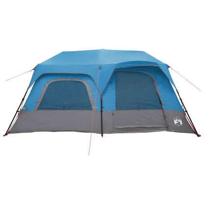 Instant Tent Blue 10-Person 185T Polyester with PU Coating