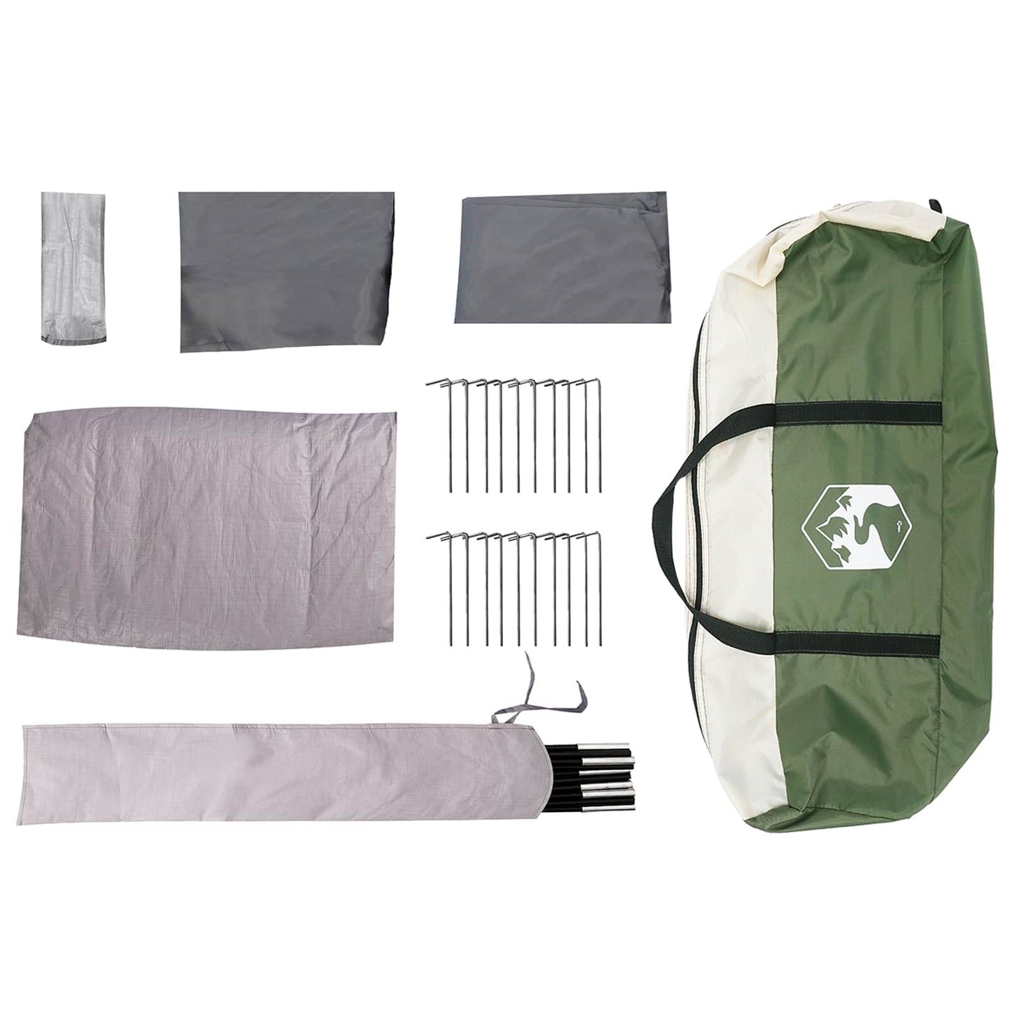 Instant Tent Green 524 x 232 x 192 cm