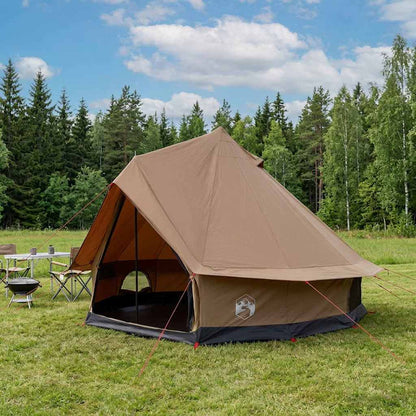 Family Tent Brown 6-Person Polycotton
