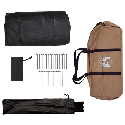 Family Tent Brown 8-Person Polycotton