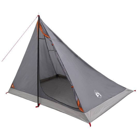 Backpacking Tent 4-Person Grey and Orange