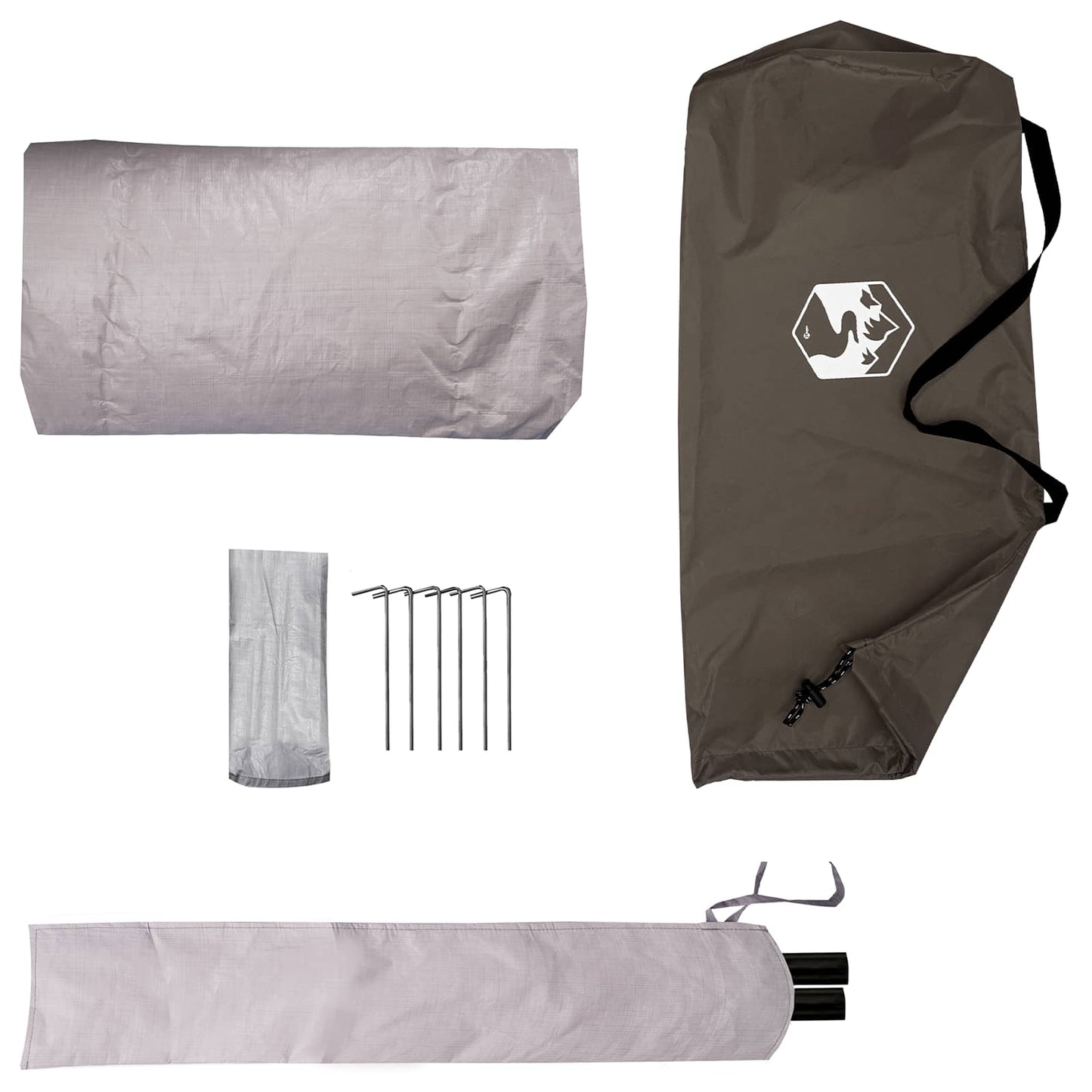 Backpacking Tent Brown and Grey 4-Person