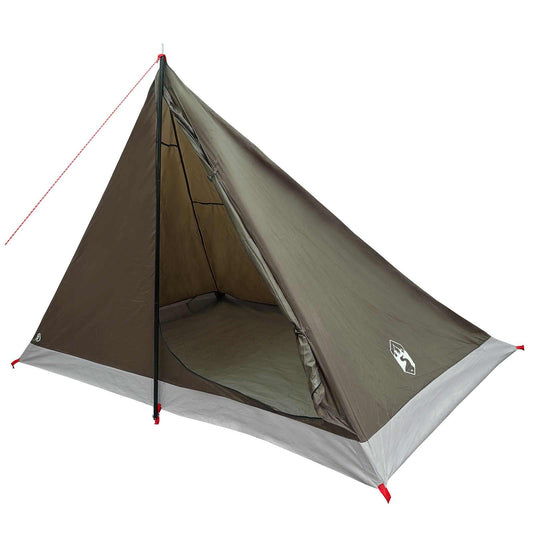Backpacking Tent 4-Person Brown and Grey