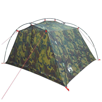 Tunnel Tent Camouflage 4-Person 185T Polyester with PU Coating