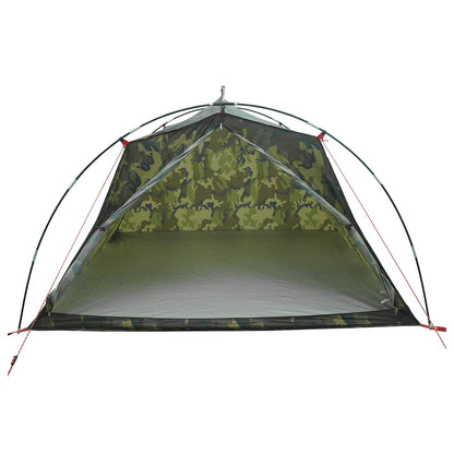 Tunnel Tent Camouflage 4-Person 185T Polyester with PU Coating