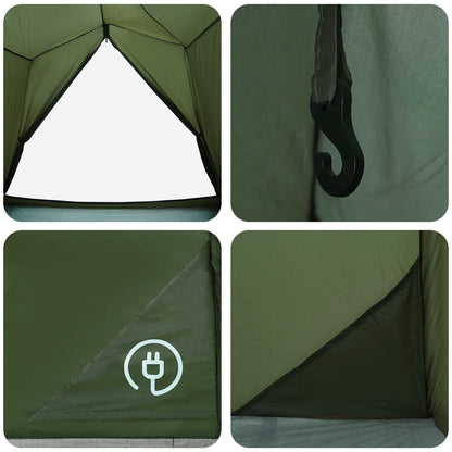 Tunnel Tent Olive Green 2-Person 185T Polyester with PU Coating