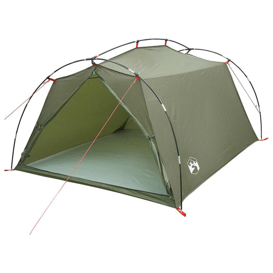 Tunnel Tent 2-Person Olive Green 185T Polyester with PU Coating