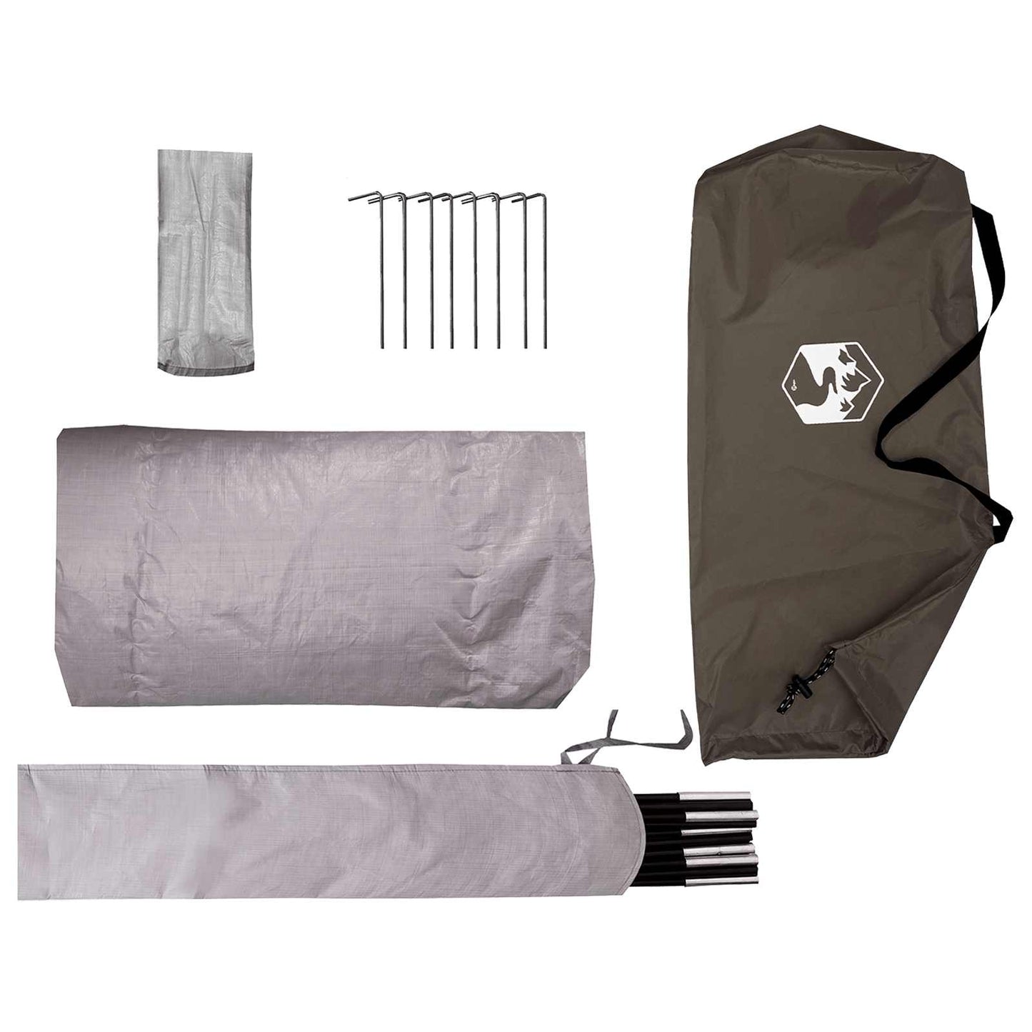 Tunnel Tent Brown and Grey 2-Person