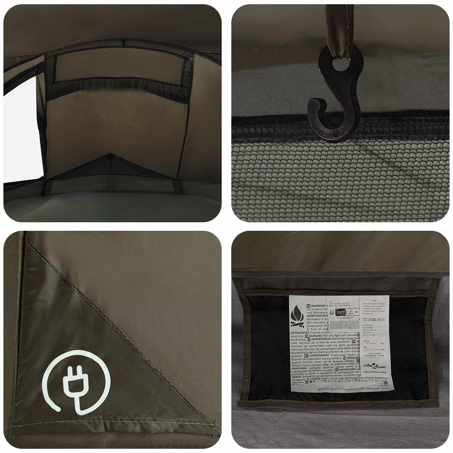 Backpacking Tent Brown and Grey 2-Person