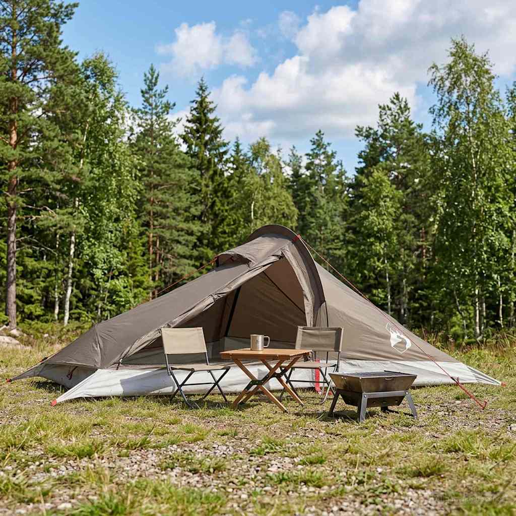 Backpacking Tent Brown and Grey 2-Person