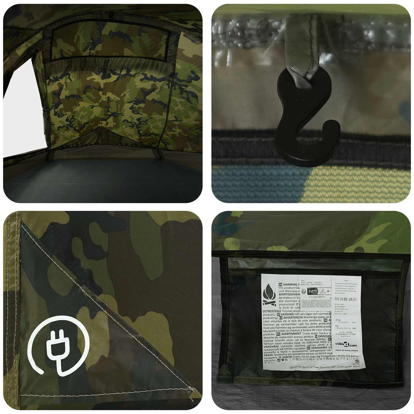 Backpacking Tent Camouflage 2-Person