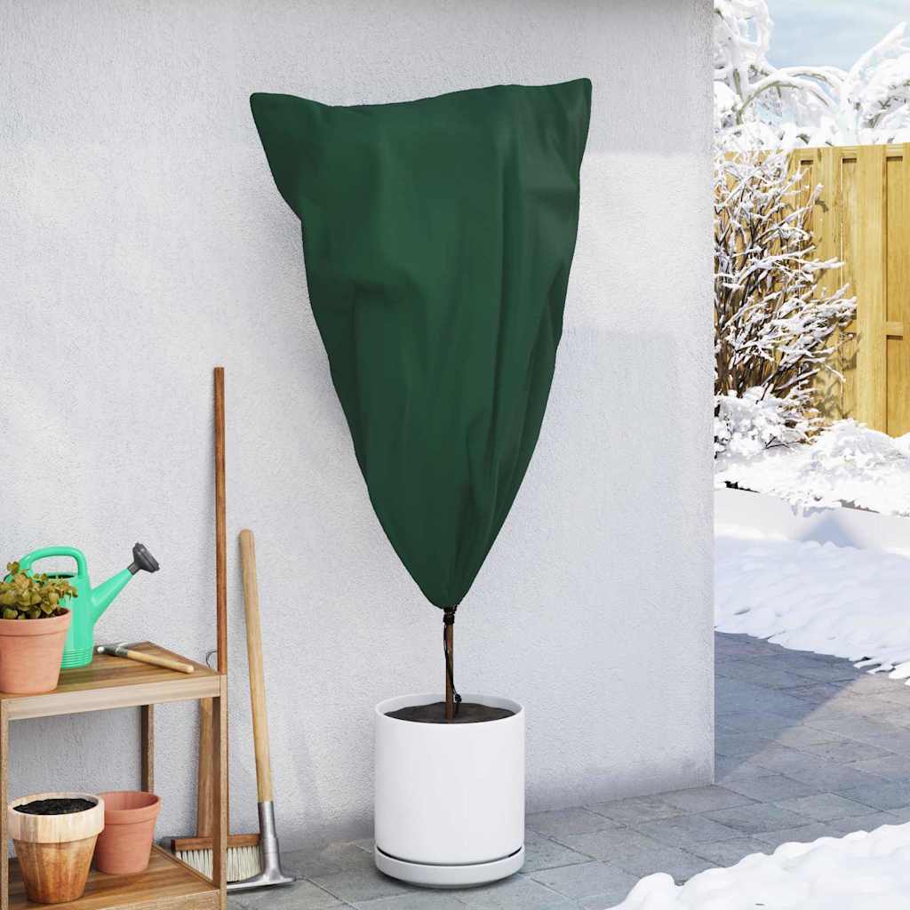 Frost Protection Plant Fleece Covers 10 pcs Green 0.8 x 1.2 m