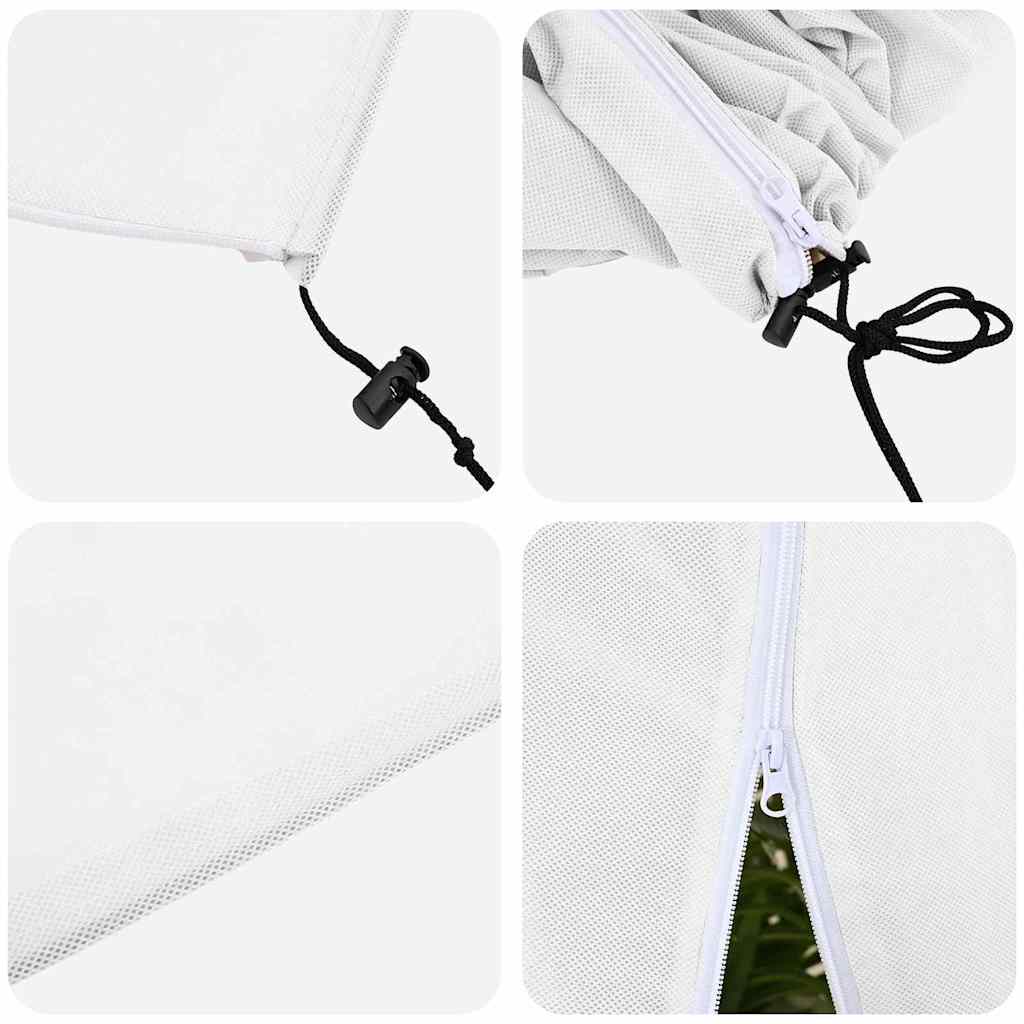 Frost Protection Plant Fleece Covers 5 pcs White 1.55 x 1.55 m