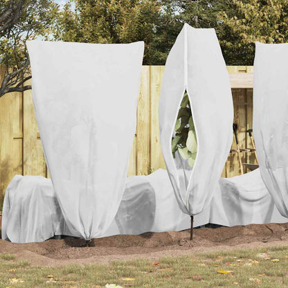 Frost Protection Plant Fleece Covers 5 pcs White 1.55 x 1.55 m