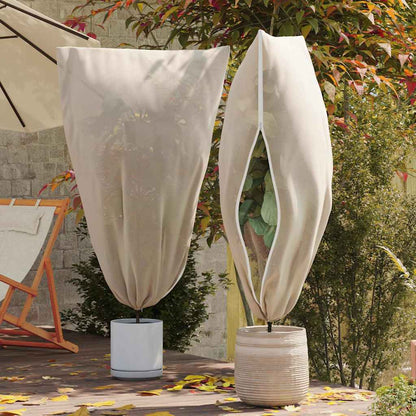Frost Protection Plant Fleece Covers 5 pcs Beige 1.8 x 1.2 m