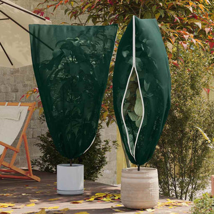 Frost Protection Plant Fleece Covers 5 pcs Green 1.55 x 1 m