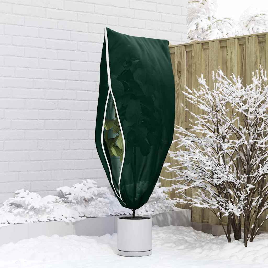 Frost Protection Plant Fleece Covers 5 pcs Green 1.55 x 1 m