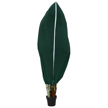 Frost Protection Plant Fleece Covers 5 pcs Green 1.55 x 1.55 m