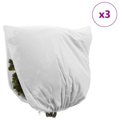 Frost Protection Plant Fleece Covers 3 pcs White 3 x 3.93 m