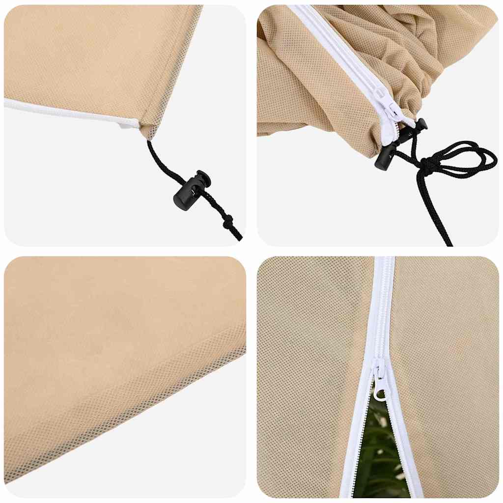 Frost Protection Plant Fleece Covers 3 pcs Beige 2.5 x 3.14 m