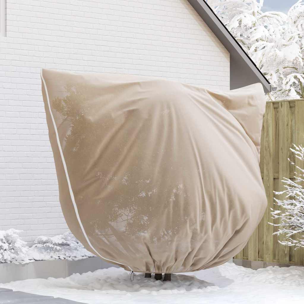 Frost Protection Plant Fleece Covers 3 pcs Beige 2.5 x 3.14 m