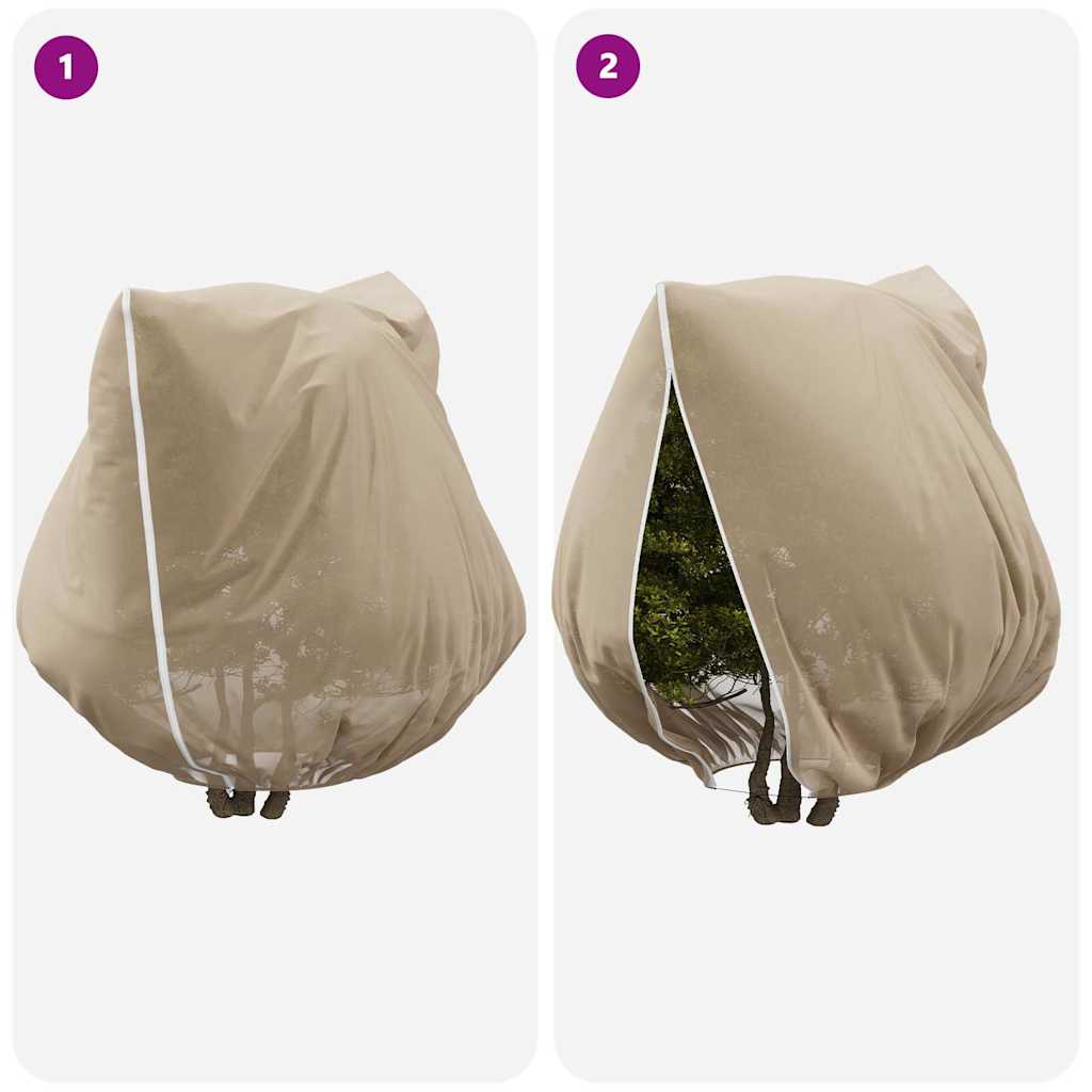 Frost Protection Plant Fleece Covers 3 pcs Beige 2.5 x 3.14 m