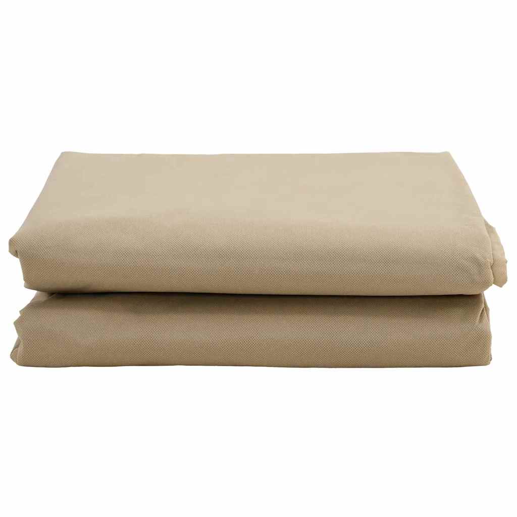 Frost Protection Plant Fleece Covers 3 pcs Beige 3.5 x 3.93 m