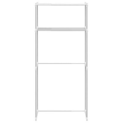 Washing Machine Shelf Manual White 63 x 27 x 136 cm Aluminium