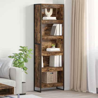 Book Cabinet 60 x 30 x 189.5 cm Engineered Wood Smoke Oak