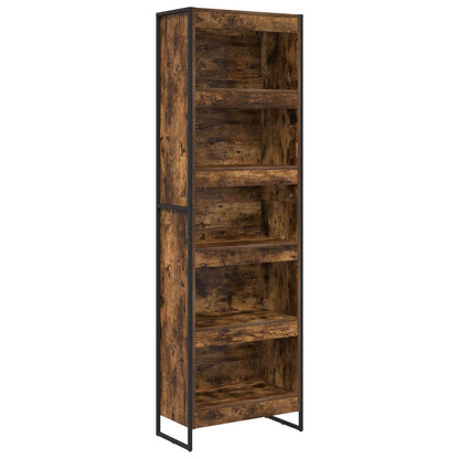 Book Cabinet 60 x 30 x 189.5 cm Engineered Wood Smoke Oak