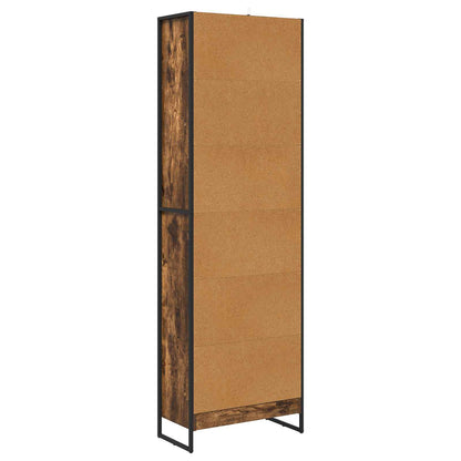 Book Cabinet 60 x 30 x 189.5 cm Engineered Wood Smoke Oak