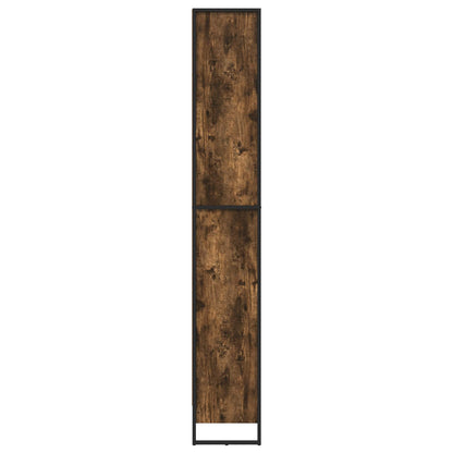 Book Cabinet 60 x 30 x 189.5 cm Engineered Wood Smoke Oak