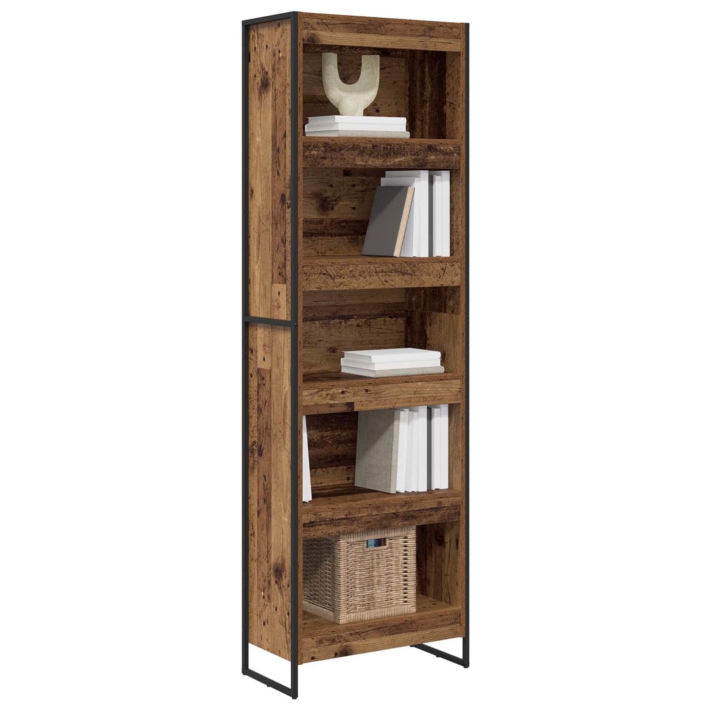Book Cabinet 60 x 30 x 189.5 cm Engineered Wood Old Wood