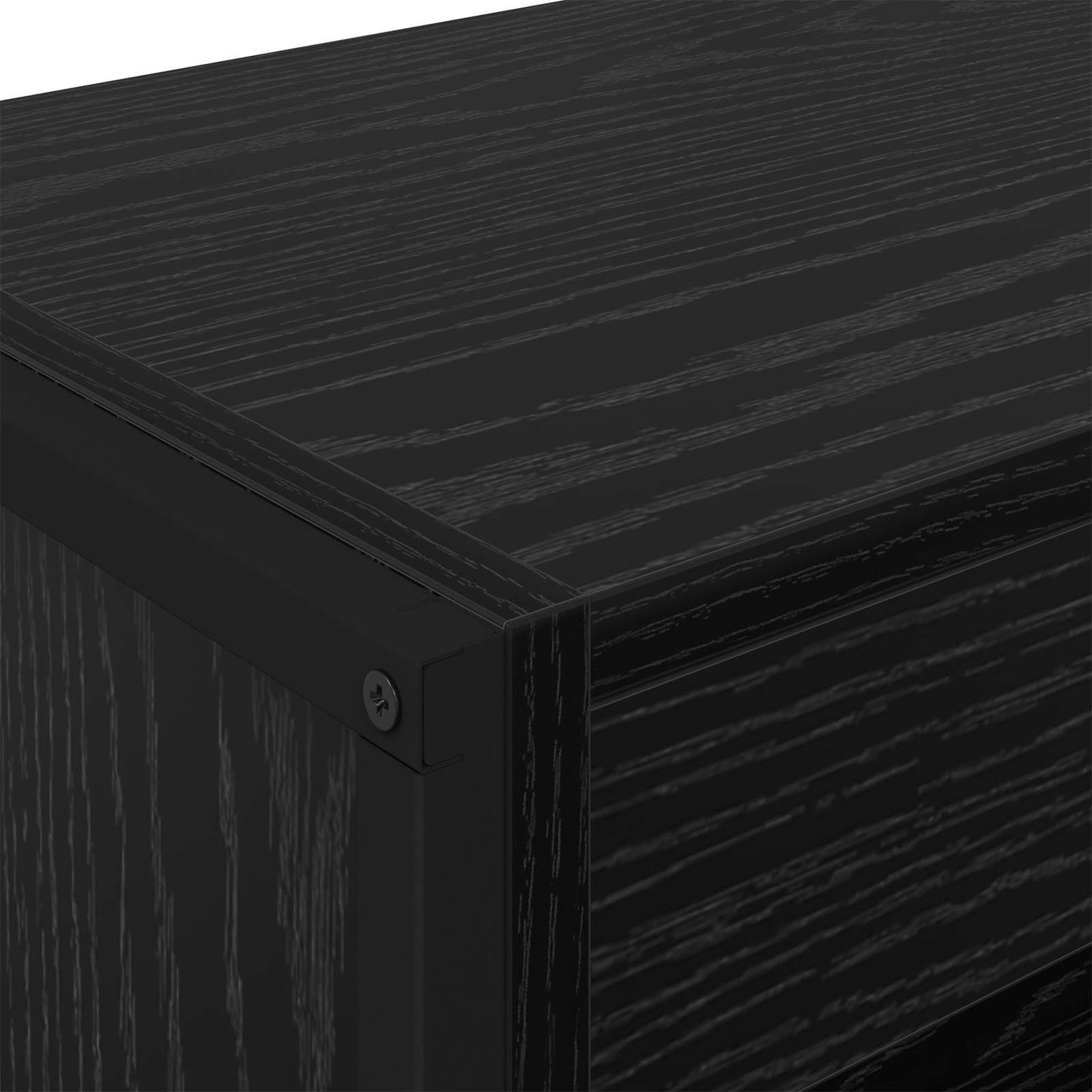 Book Cabinet 80 x 30 x 155 cm Engineered Wood Black Oak