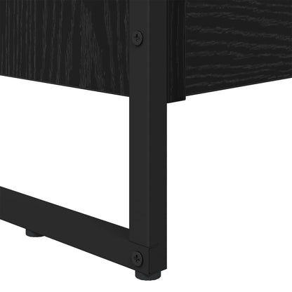 Book Cabinet 80 x 30 x 155 cm Engineered Wood Black Oak