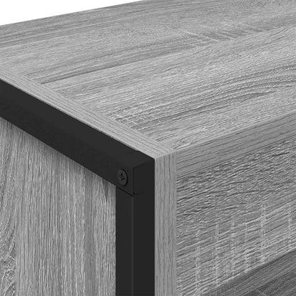 Book Cabinet 80 x 30 x 155 cm Engineered Wood Grey Sonoma