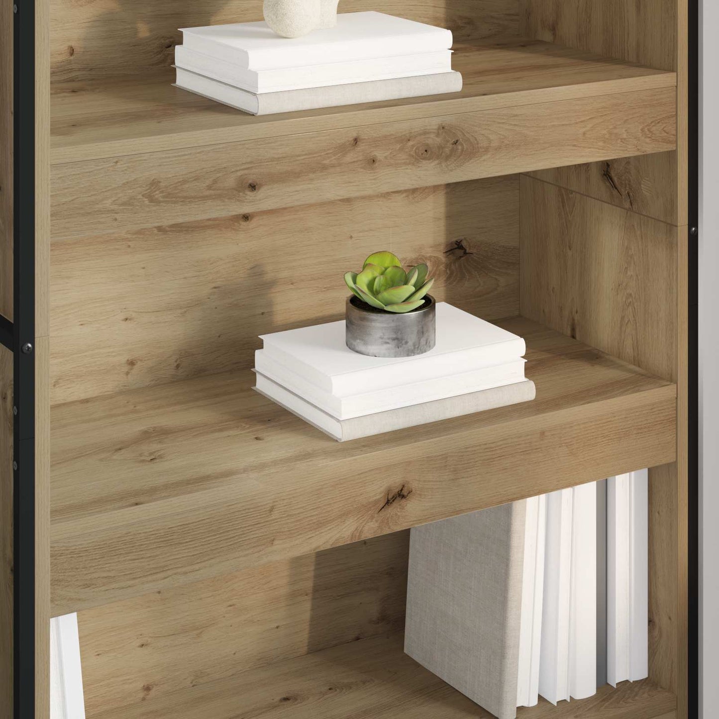Book Cabinet 80 x 30 x 155 cm Engineered Wood Artisian Oak