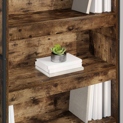 Book Cabinet 80 x 30 x 189.5 cm Engineered Wood Smoke Oak