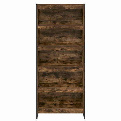 Book Cabinet 80 x 30 x 189.5 cm Engineered Wood Smoke Oak