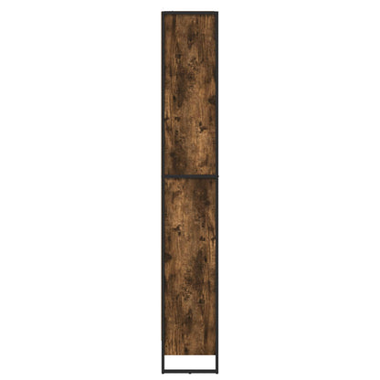 Book Cabinet 80 x 30 x 189.5 cm Engineered Wood Smoke Oak