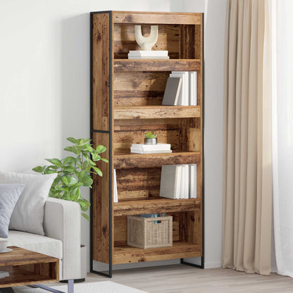 Book Cabinet 80 x 30 x 189.5 cm Engineered Wood Old Wood