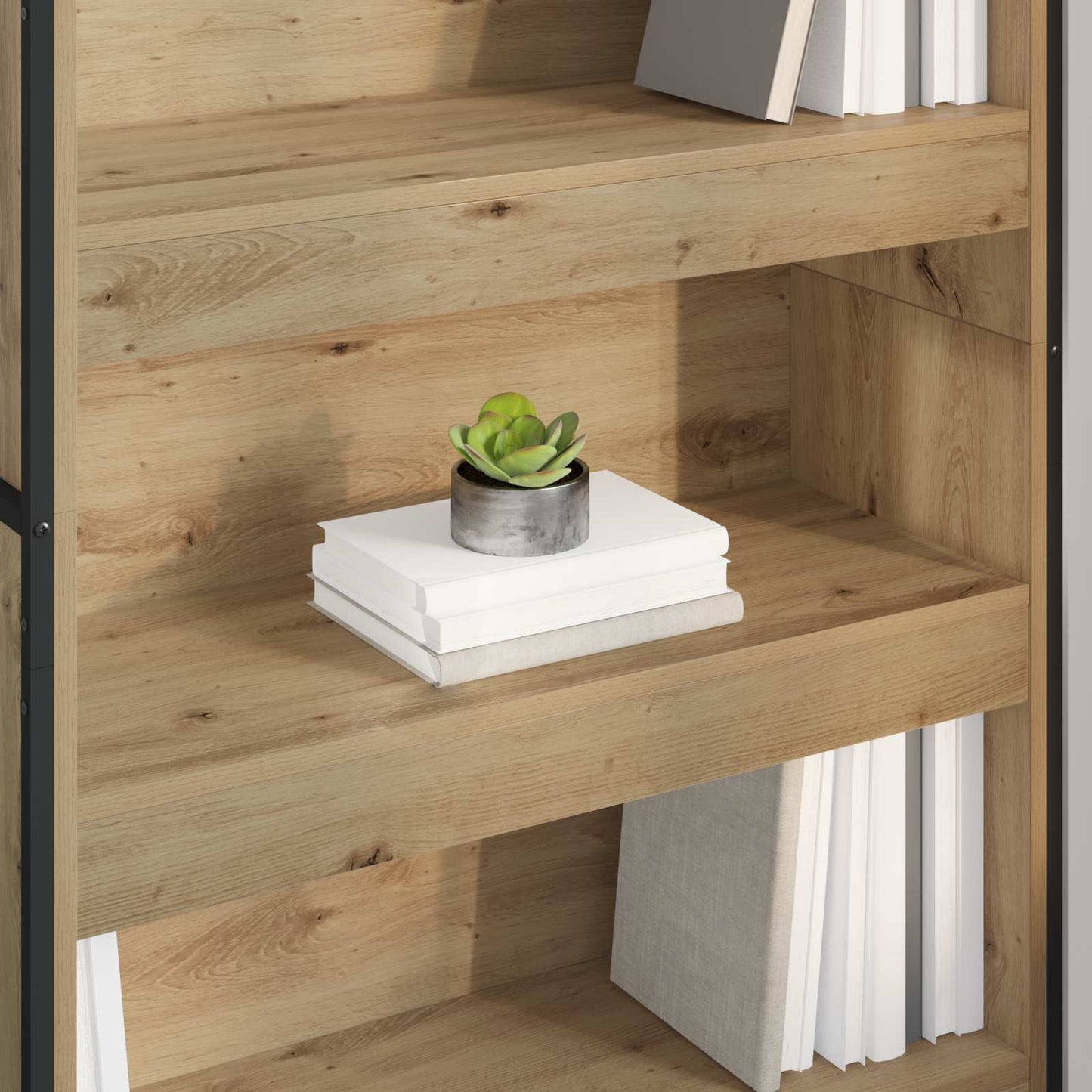 Book Cabinet 80 x 30 x 189.5 cm Engineered Wood Artisian Oak