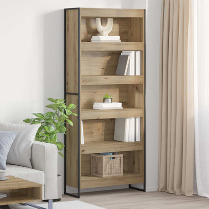 Book Cabinet 80 x 30 x 189.5 cm Engineered Wood Artisian Oak