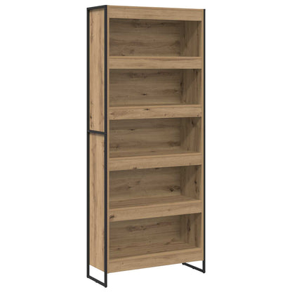 Book Cabinet 80 x 30 x 189.5 cm Engineered Wood Artisian Oak