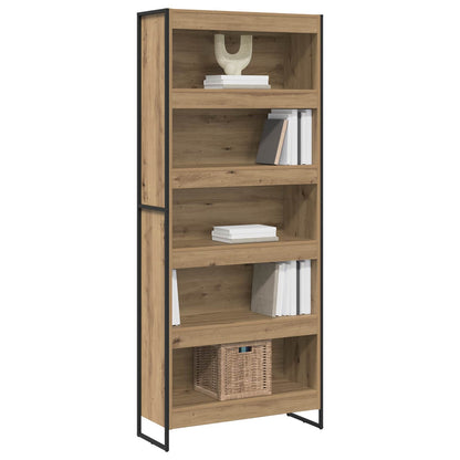 Book Cabinet 80 x 30 x 189.5 cm Engineered Wood Artisian Oak