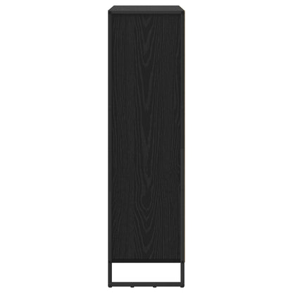 Book Cabinet 99.5 x 30 x 108 cm Engineered Wood Black Oak