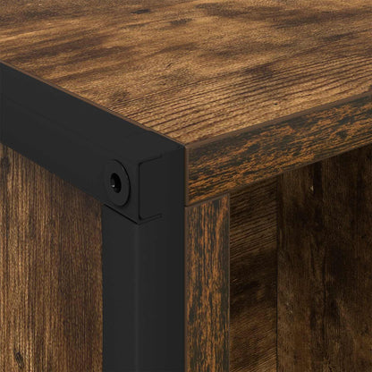 Book Cabinet 99.5 x 30 x 108 cm Engineered Wood Smoke Oak