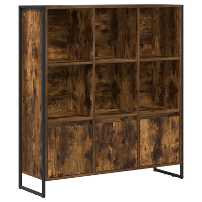 Book Cabinet 99.5 x 30 x 108 cm Engineered Wood Smoke Oak