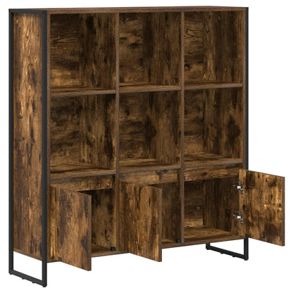 Book Cabinet 99.5 x 30 x 108 cm Engineered Wood Smoke Oak